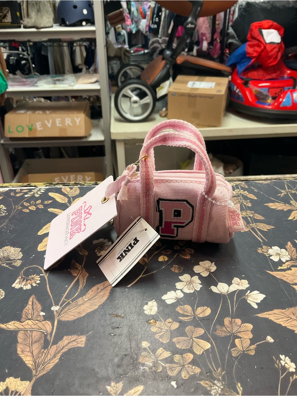 PINK Victoria's Secret Light Pink Mini Purse Charm